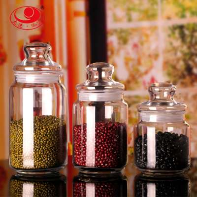 High Quality Storage Glass Jar Airtight Jar For Candy Sweet Honey Nuts Jam