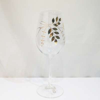 Handmade Fancy Transparent Glass Crystal Wine Goblet