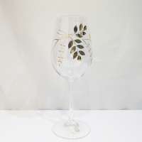 Handmade Fancy Transparent Glass Crystal Wine Goblet