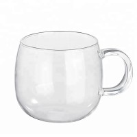 New Arrival Food Grade Pyrex Clear Glass Glass Mug With Handle 250ml